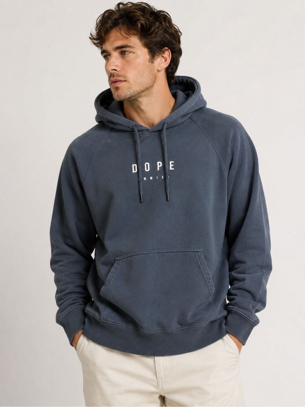 Dope Snow Common Aphex Metal Blue Pullover Snowboard Hoodie Size XL